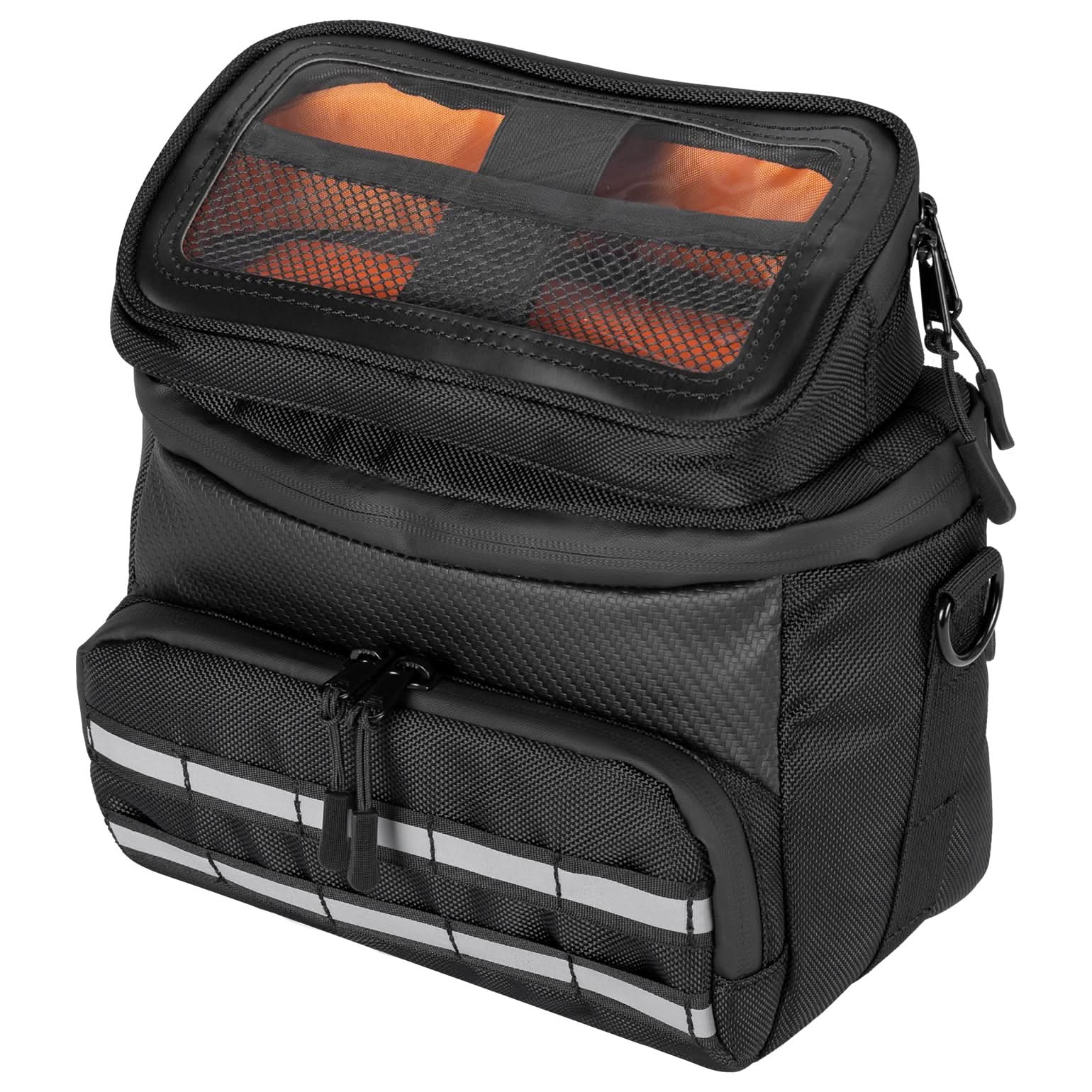 Motorcycle Handlebar Tool Bag for Cruiser Softail Dyna Sportster - Image 8