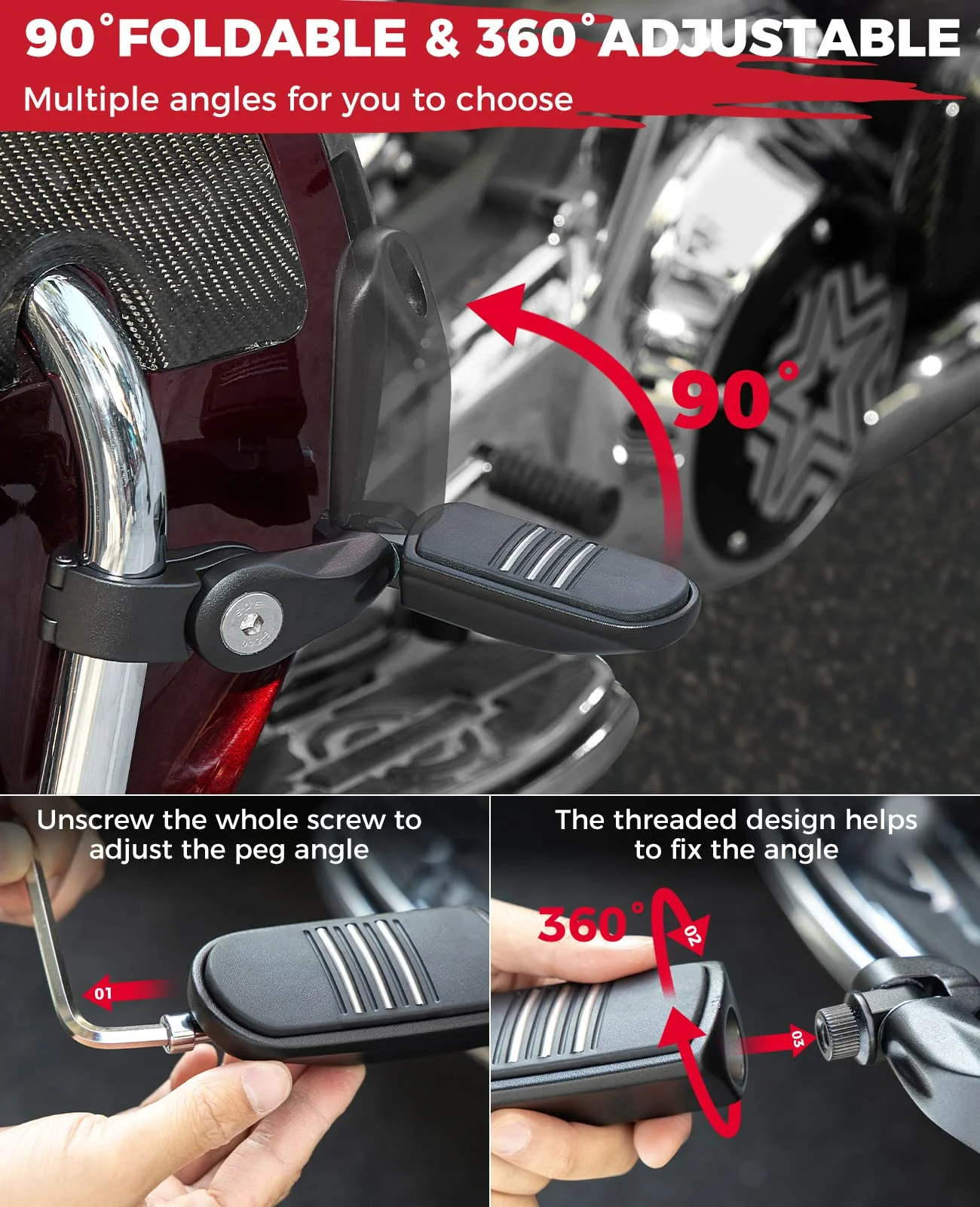 Motorcycle Highway Pegs Foot Rests - Image 4