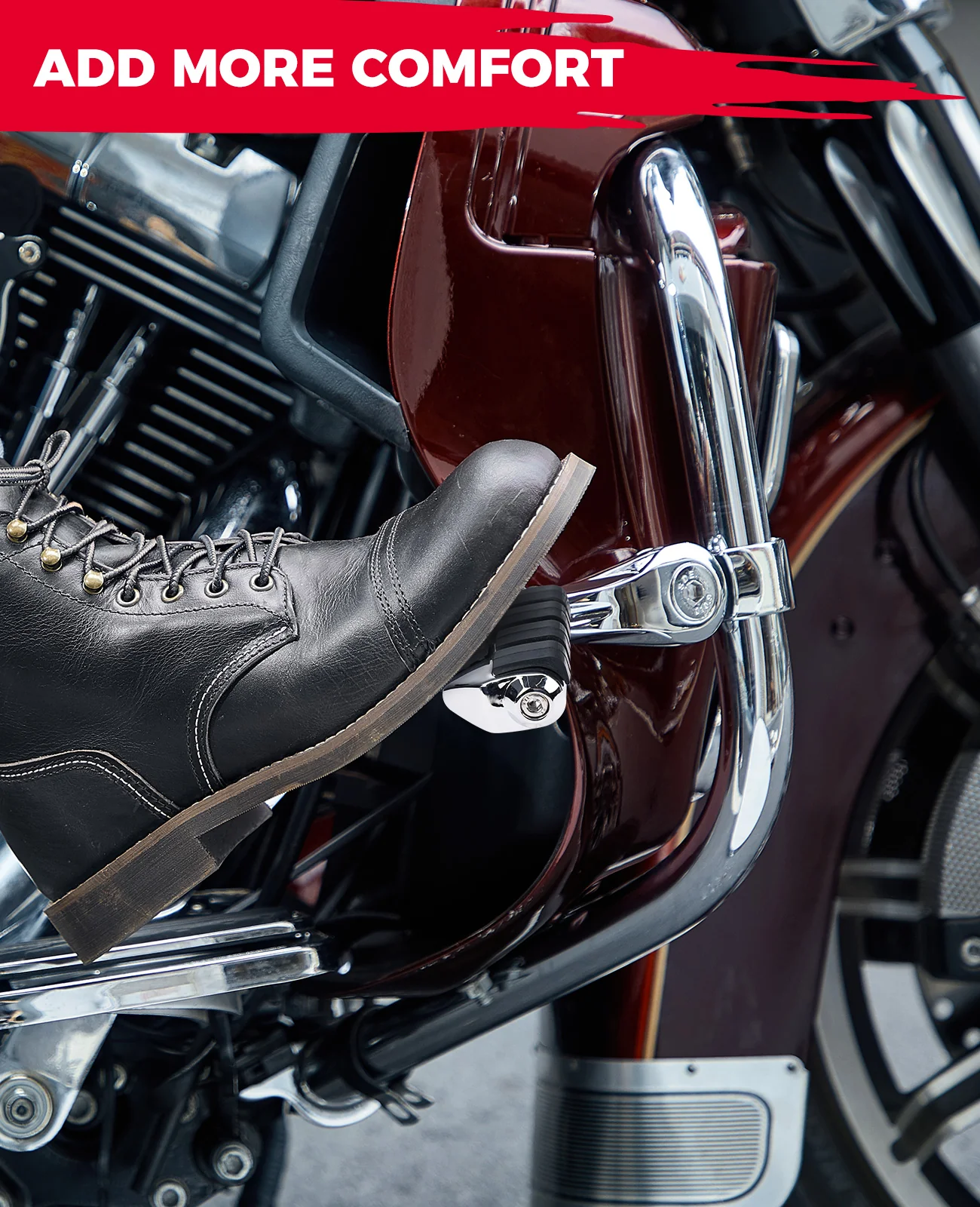 Motorcycle Highway Pegs, Foot Pegs for Sportster Softail Dyna - Image 2