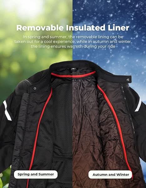 Motorcycle Jacket Men CE 2 Armored Full Protection Motorbike Riding Jacket - Image 5