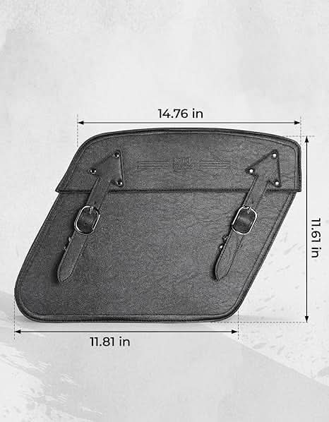 Motorcycle Leather Saddle Bags for Sportster 883 - Image 6
