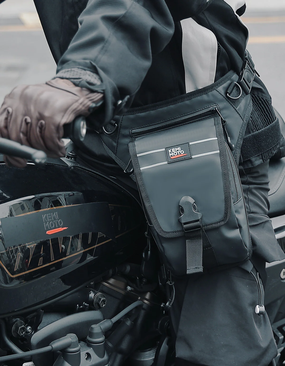 Motorcycle Leg Bag, 2.3L Capacity - Image 6