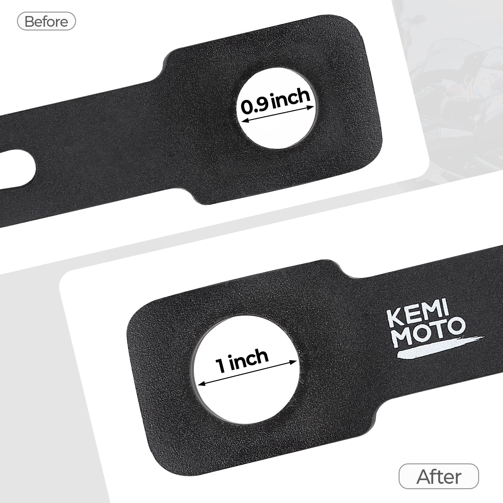 Motorcycle License Plate Bracket Universal Black - Image 4