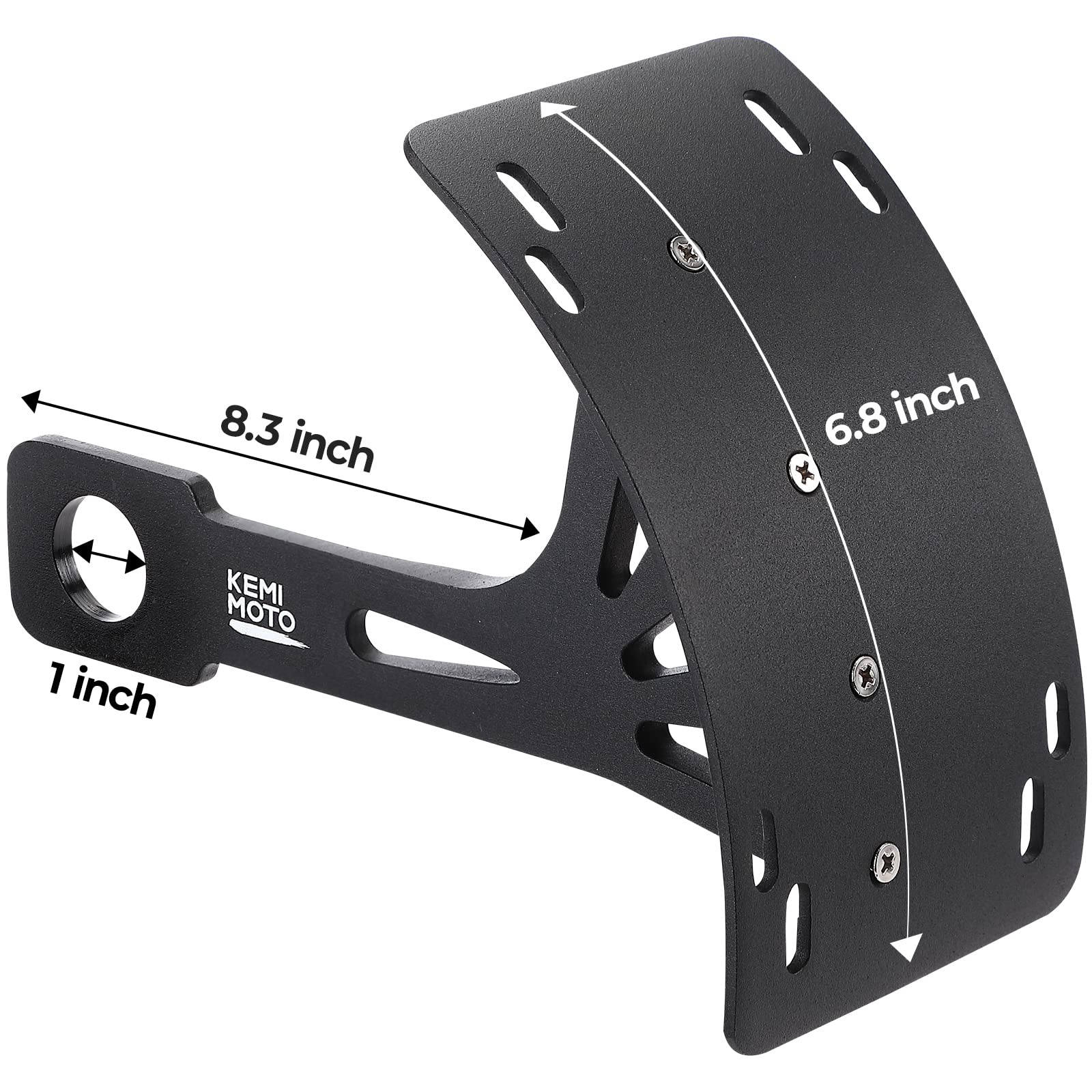 Motorcycle License Plate Bracket Universal Black - Image 5