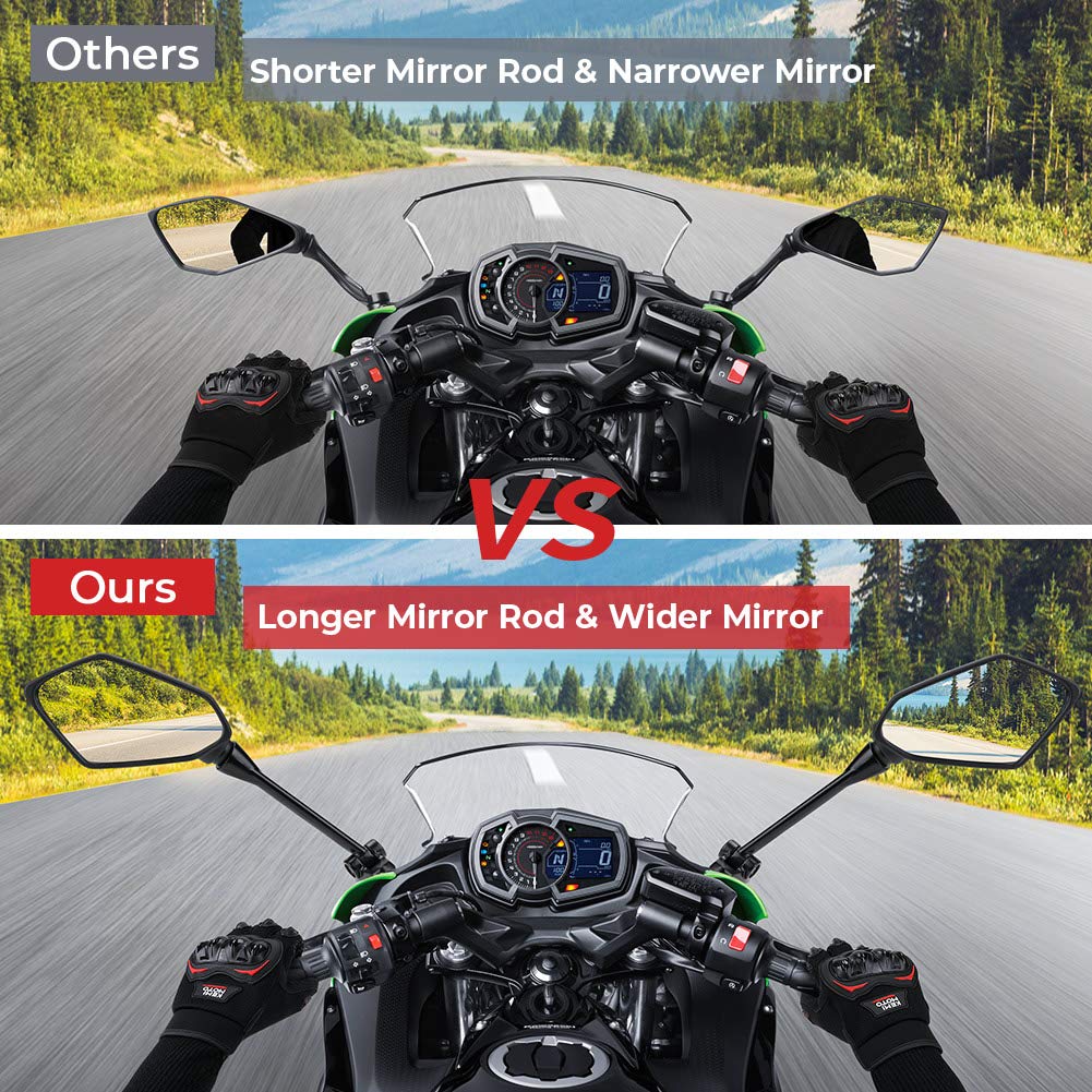 Motorcycle Mirrors Rear View for Ninja 650R - Image 2