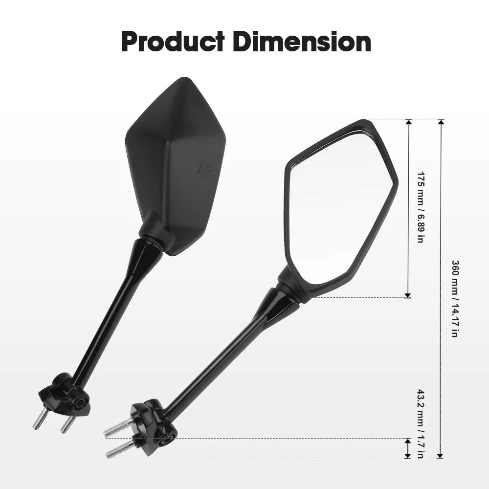 Motorcycle Mirrors Rear View for Ninja 650R - Image 5