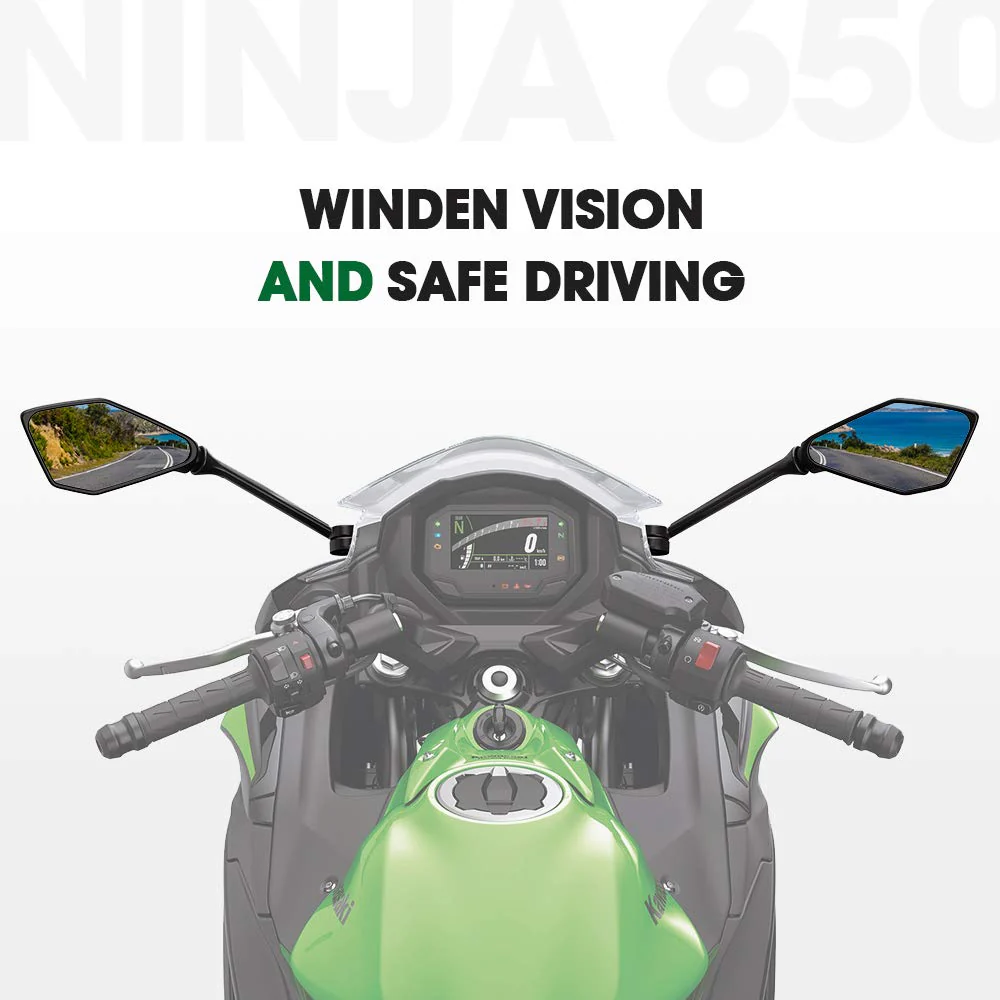 Motorcycle Mirrors Rear View for Ninja 650R - Image 8