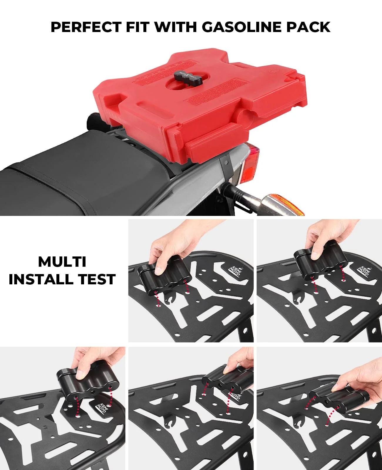 Motorcycle Rear Luggage Rack for Yamaha TW200 1987-2023 - Image 2