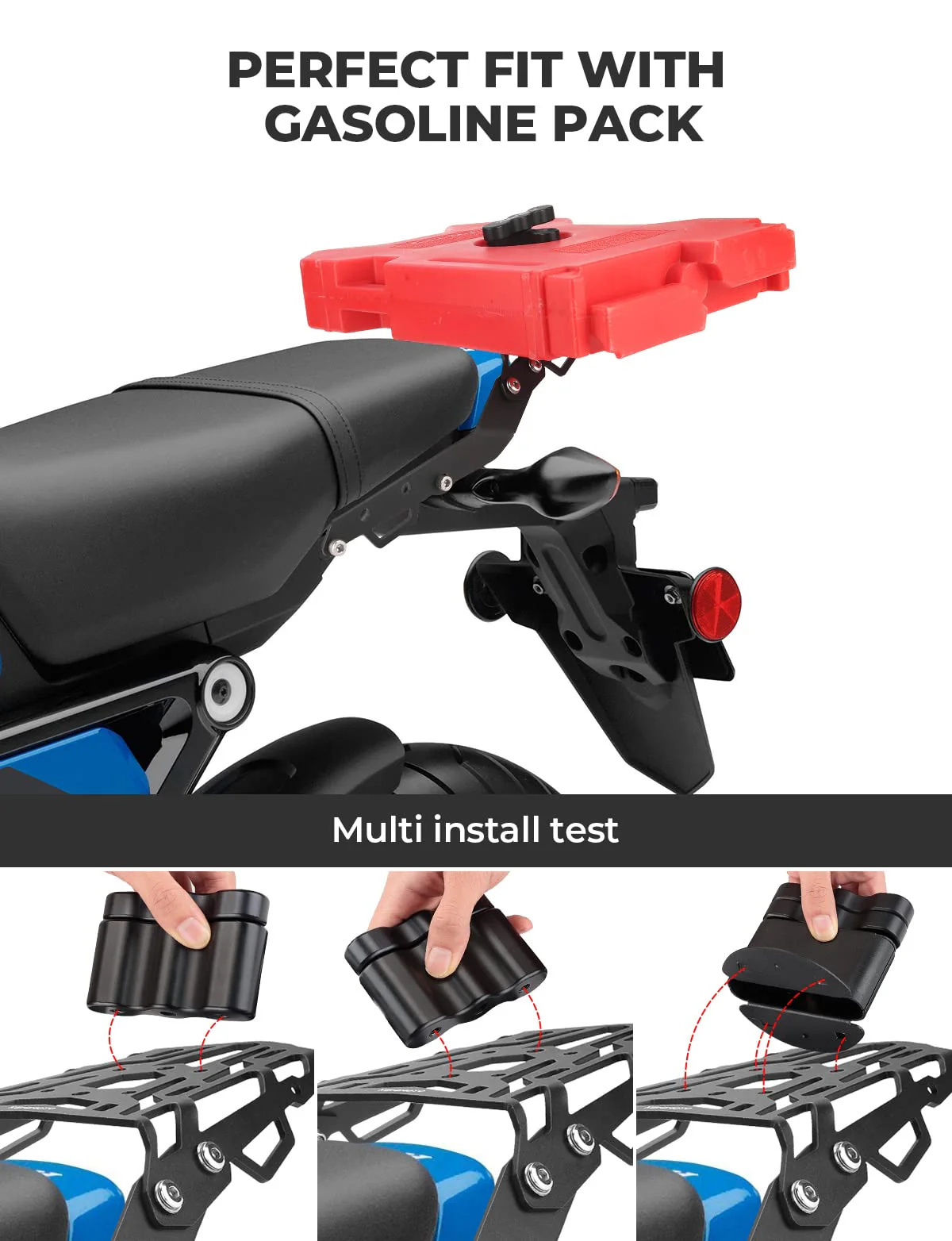 Rear Rack Luggage Storage Rack Carrier for Grom (2022-2024) - Image 5
