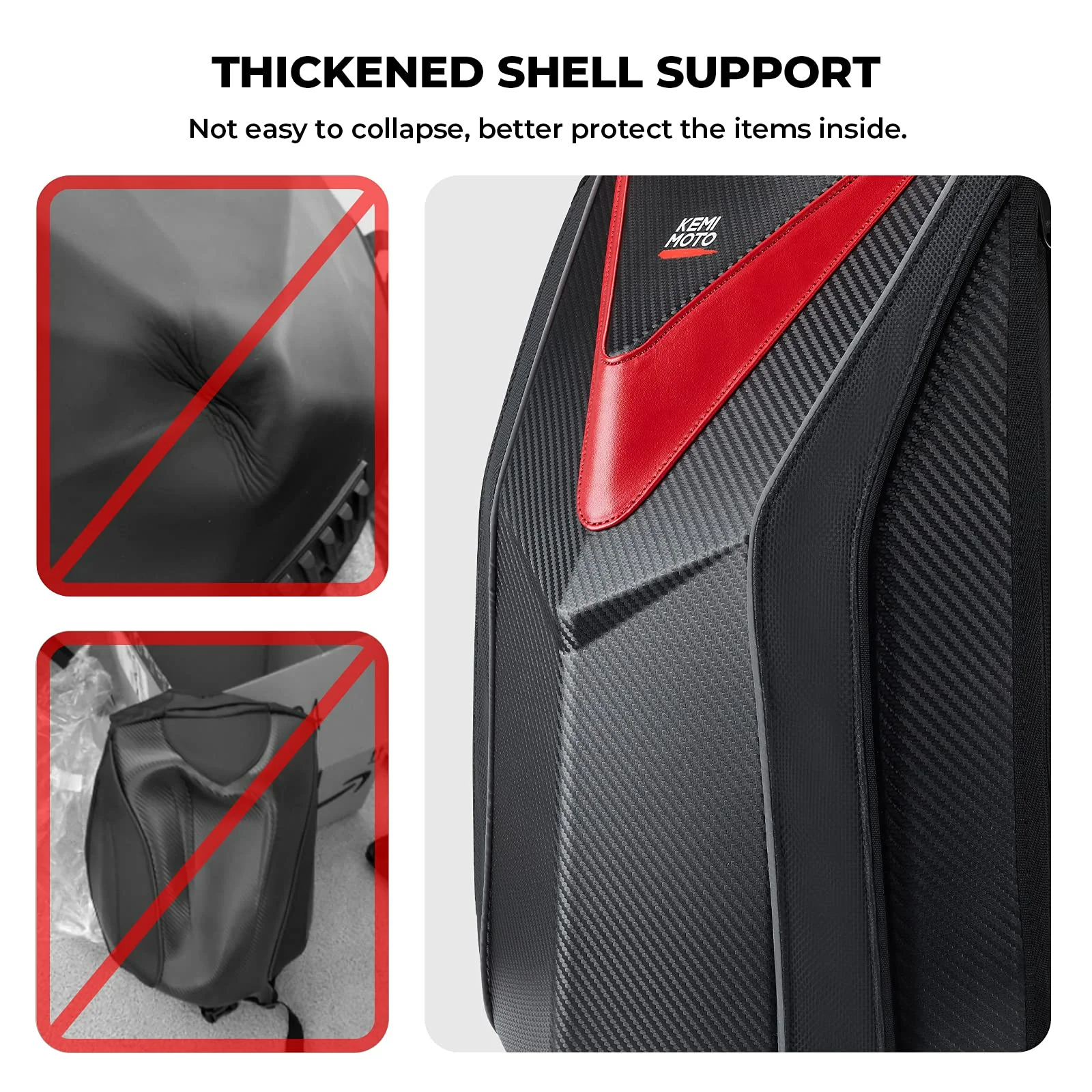 20L Motorcycle Hardshell Expandable Backpack - Image 6