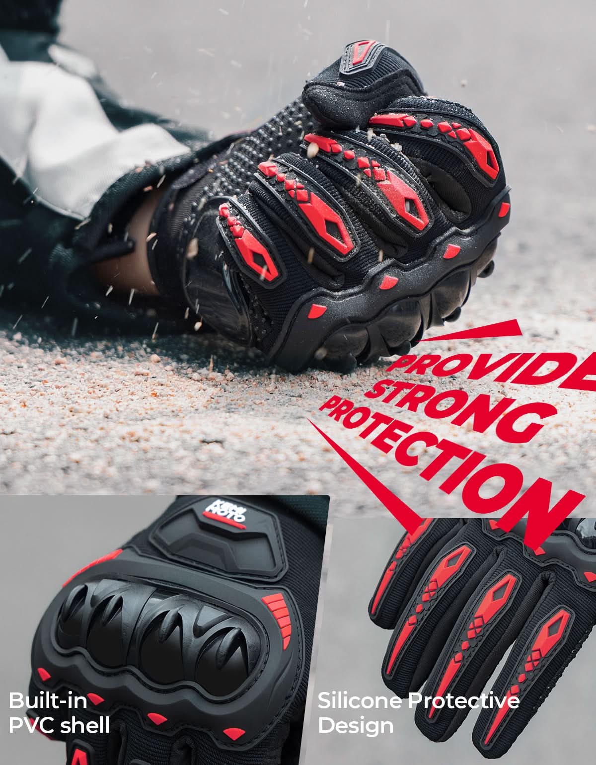 Motorcycle Riding Gloves Touchscreen Anti-Slip For Men Women - Image 5
