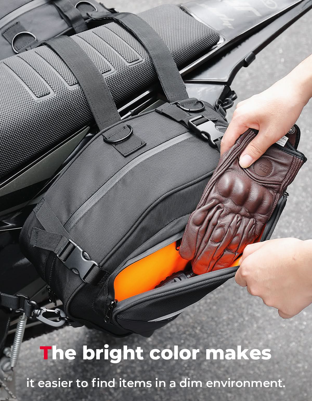 Motorcycle Saddlebags with Rain for Dirt Bike - Image 5