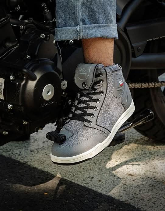 Motorcycle Shoes for Men - Durable Protective Riding Boots - Image 6