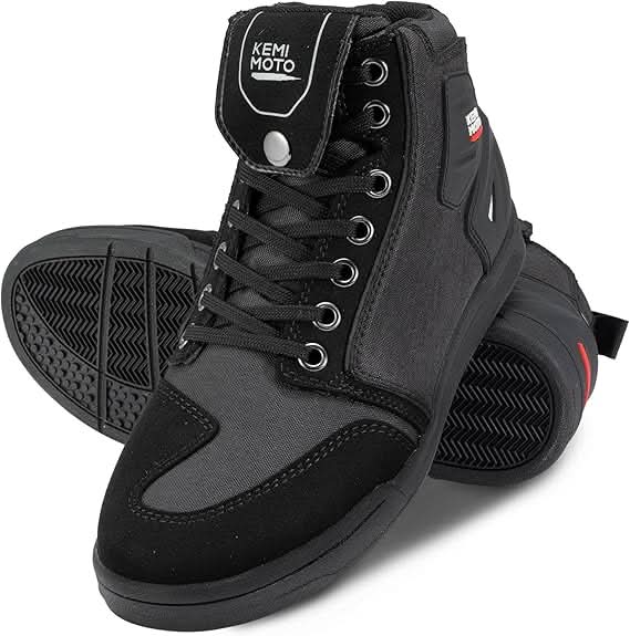 Motorcycle Shoes for Men - Durable Protective Riding Boots - Image 7