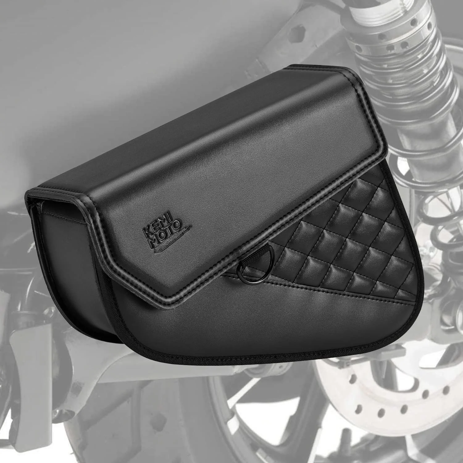 Swingarm Leather Side Bags for Sportster Iron 883 1200 Street 750 Forty Eight - Image 9