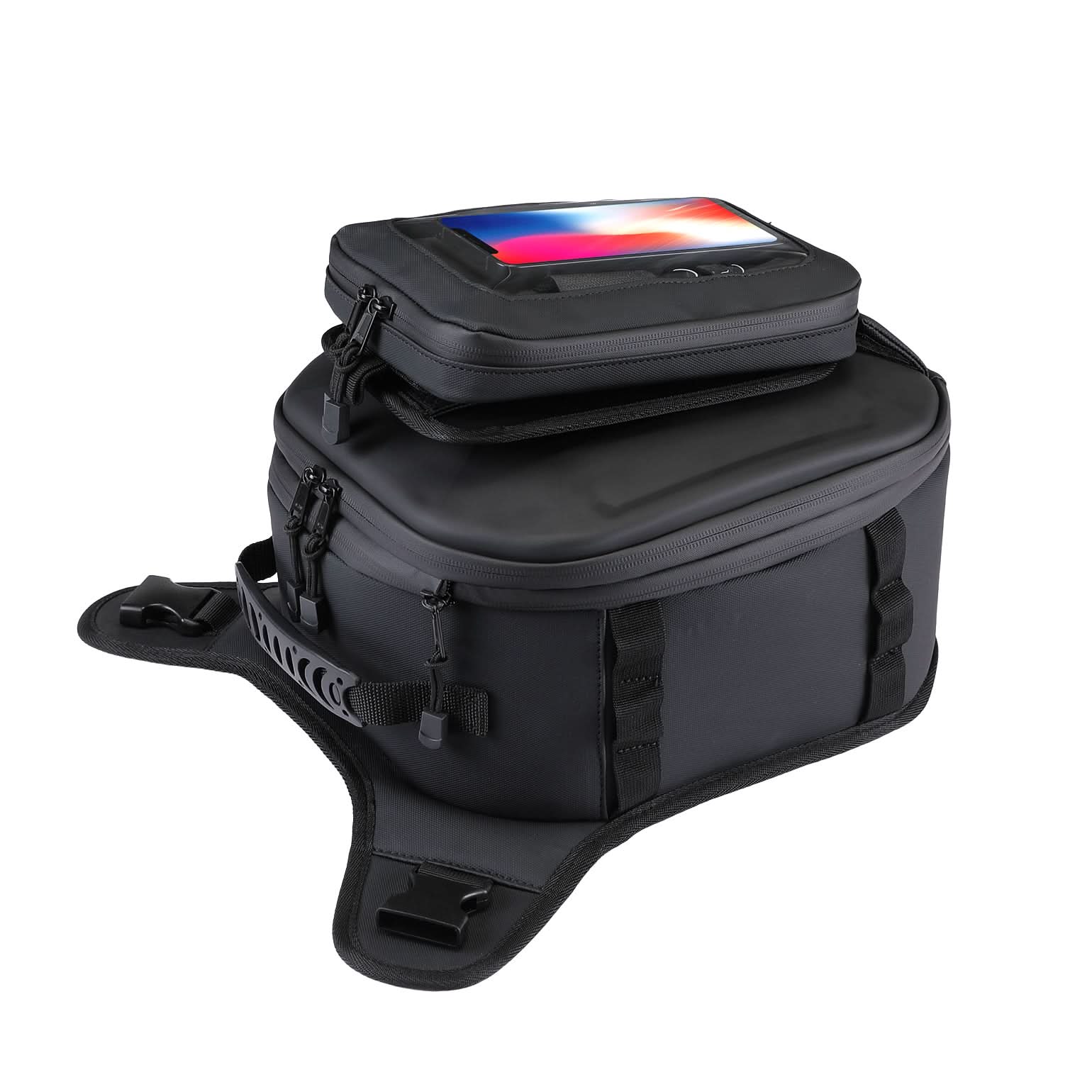 Motorcycle Tank Bag 13-16L Waterproof Hard Shell with Phone Holder - Image 8