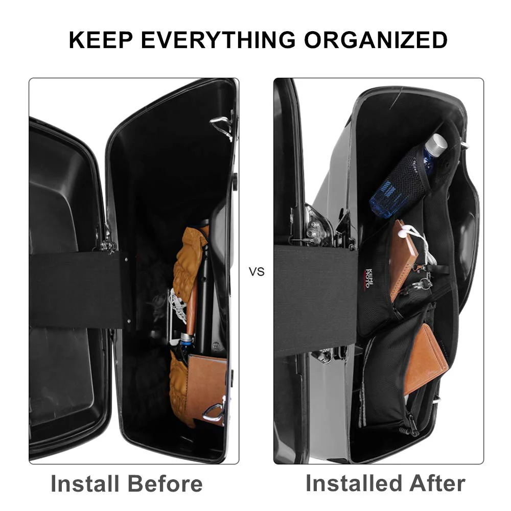 Motorcycle Touring Saddle Bags Organizers (2 Pack) - Image 2