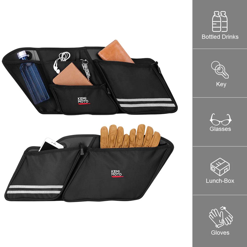 Motorcycle Touring Saddle Bags Organizers (2 Pack) - Image 4