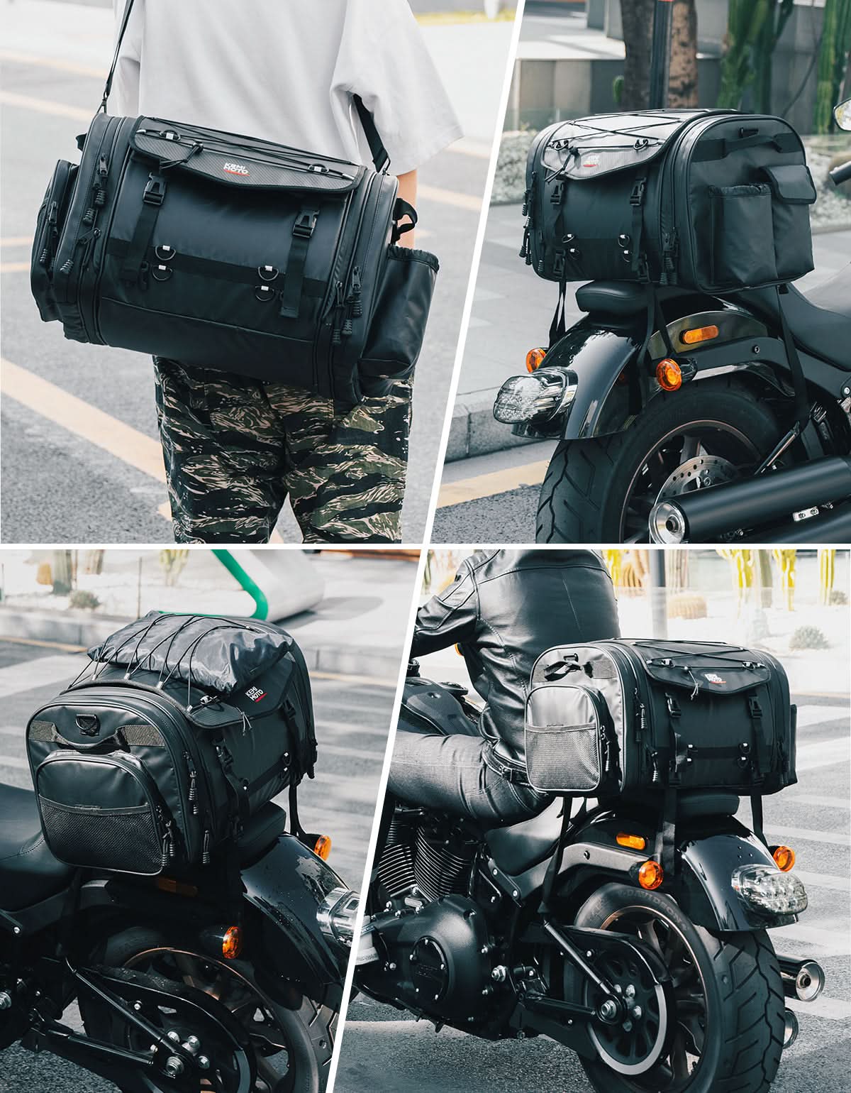 Motorcycle Travel Luggage Bags, 60L - Image 4
