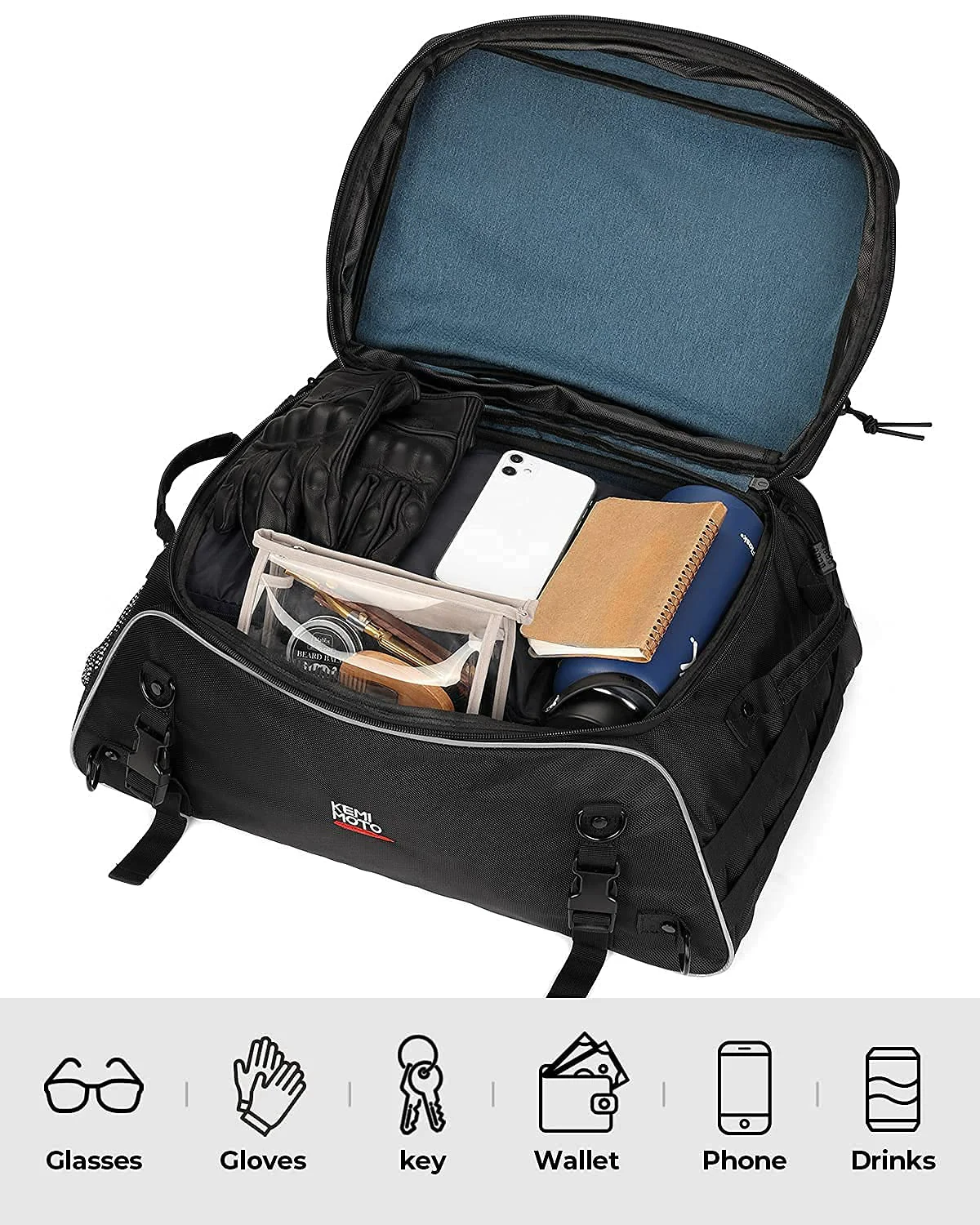 Motorcycle Travel Luggage Rack Trunk Bag - Image 3
