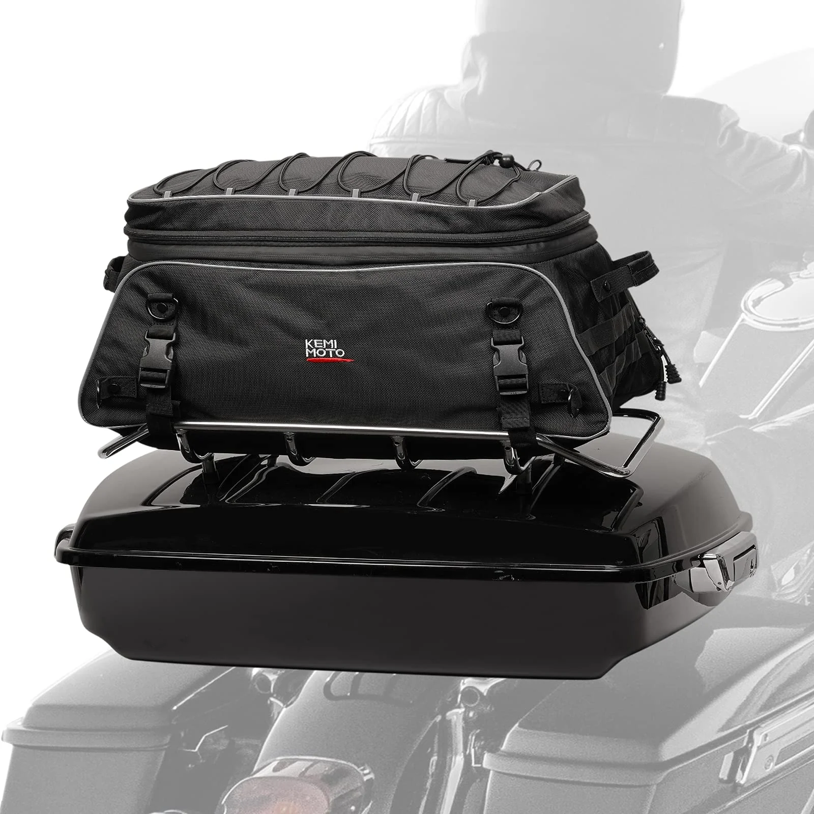 Motorcycle Travel Luggage Rack Trunk Bag - Image 8
