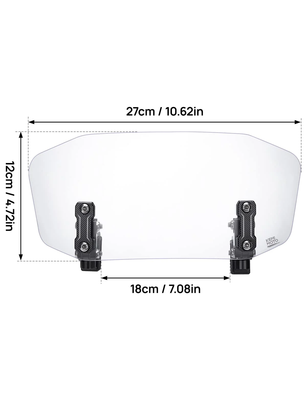 Motorcycle Windshield Adjustable Extension Clip - Image 5