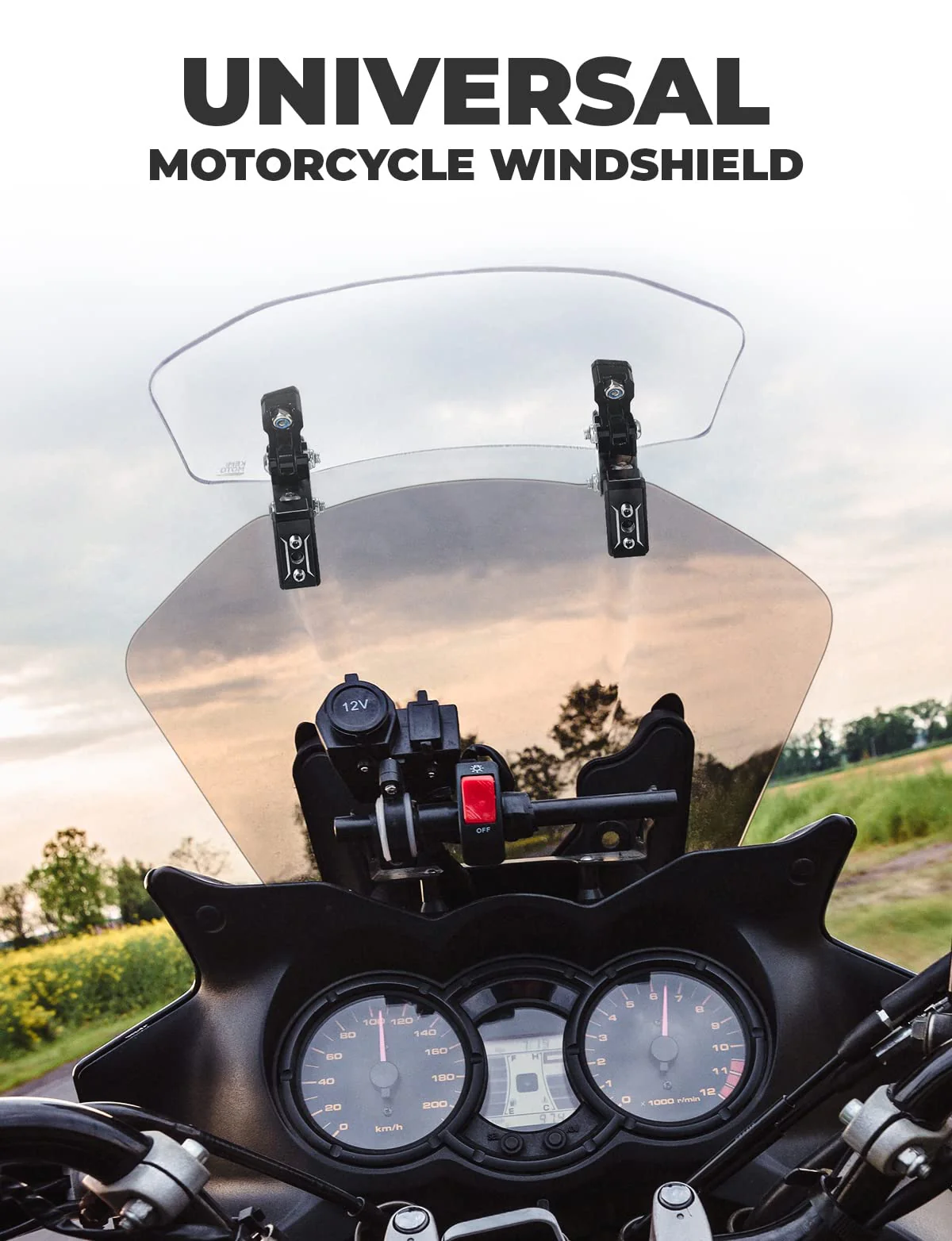 Motorcycle Windshield Adjustable Extension Clip - Image 7