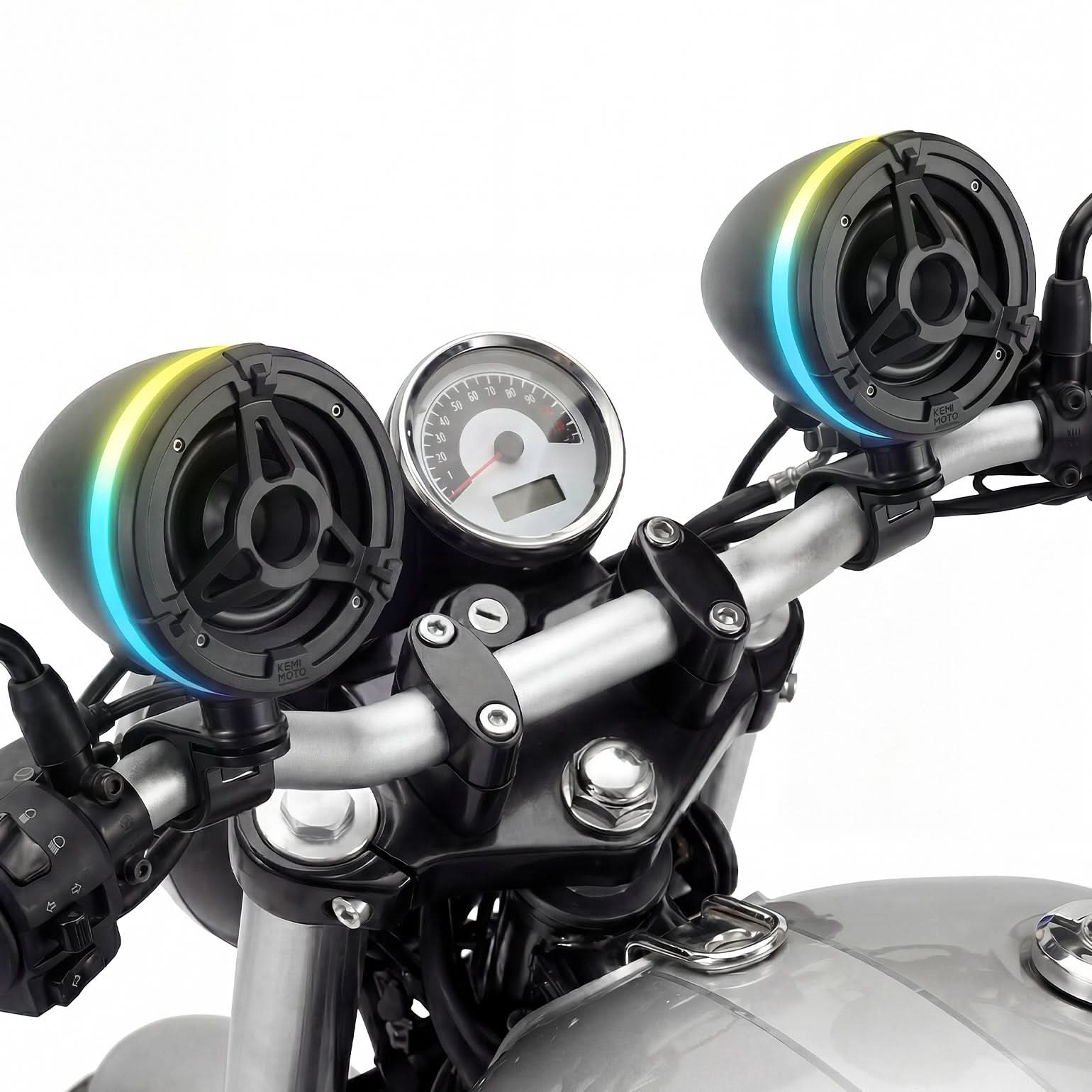 Motorcycle Universal Handlebar Bluetooth Tower Speaker with RGB Lights - Image 2