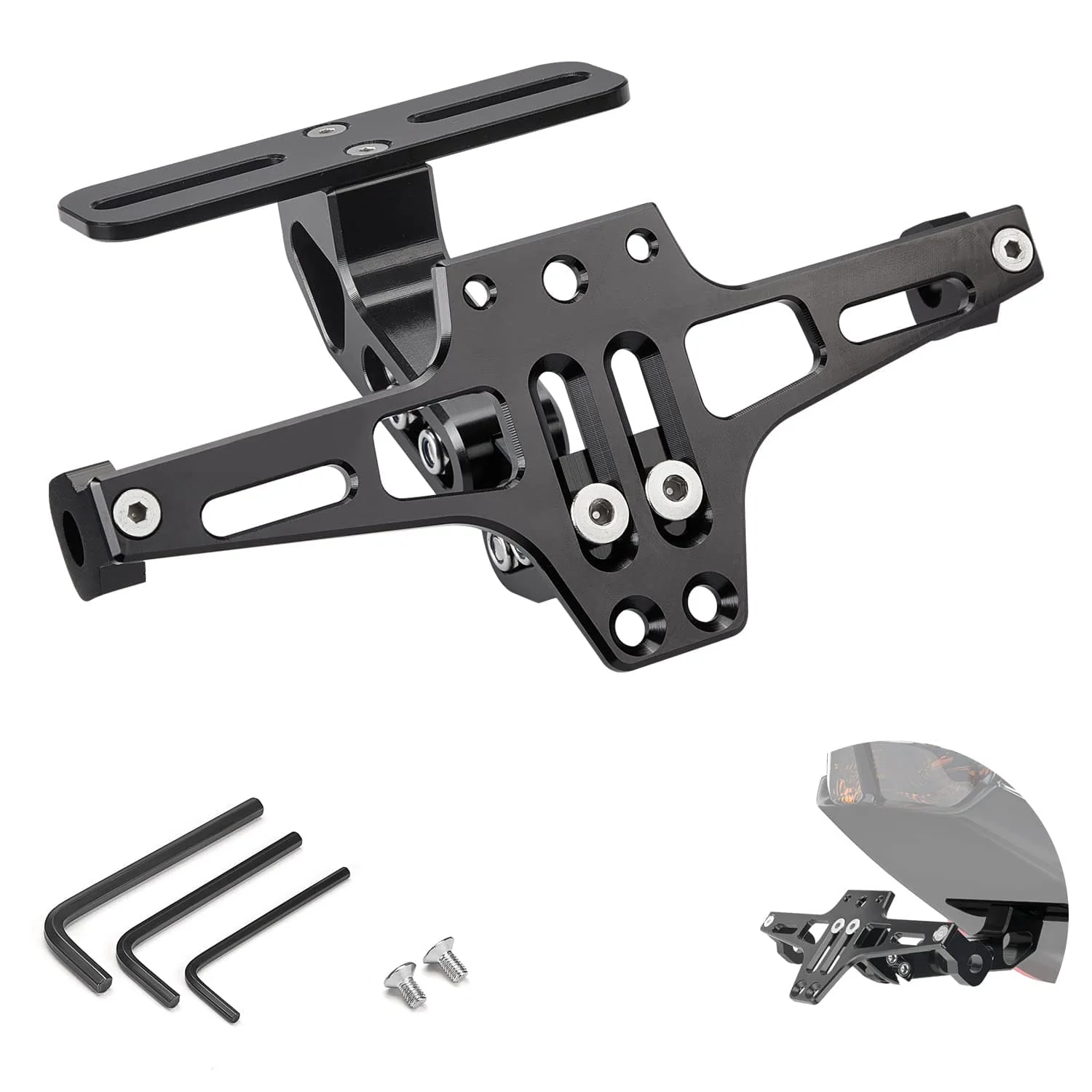 Motorcycle License Plate Bracket Fender Eliminator Kit - Image 7