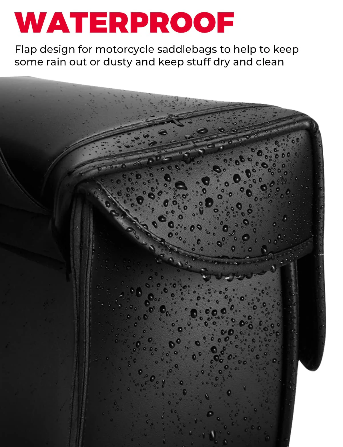 Motorcycles 30L Large Capacity PU Leather Saddle Bags - Image 3