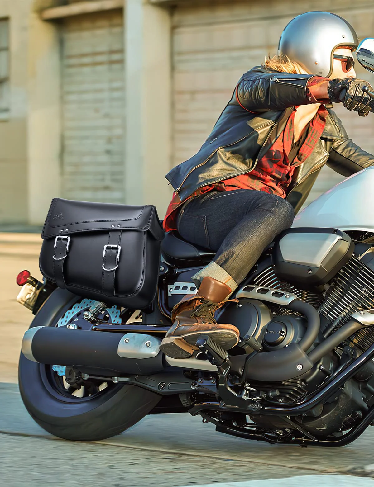 Motorcycles 30L Large Capacity PU Leather Saddle Bags - Image 6