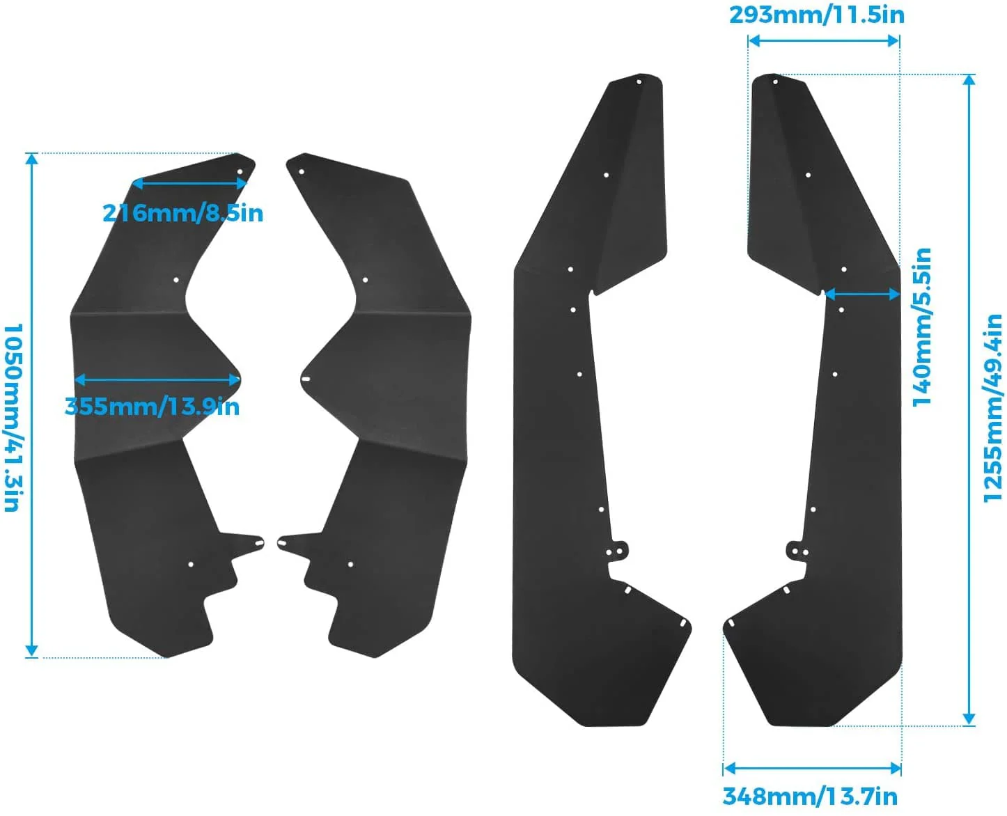 Fender Flares Kit for Polaris RZR PRO XP 2020-2024 - Image 2