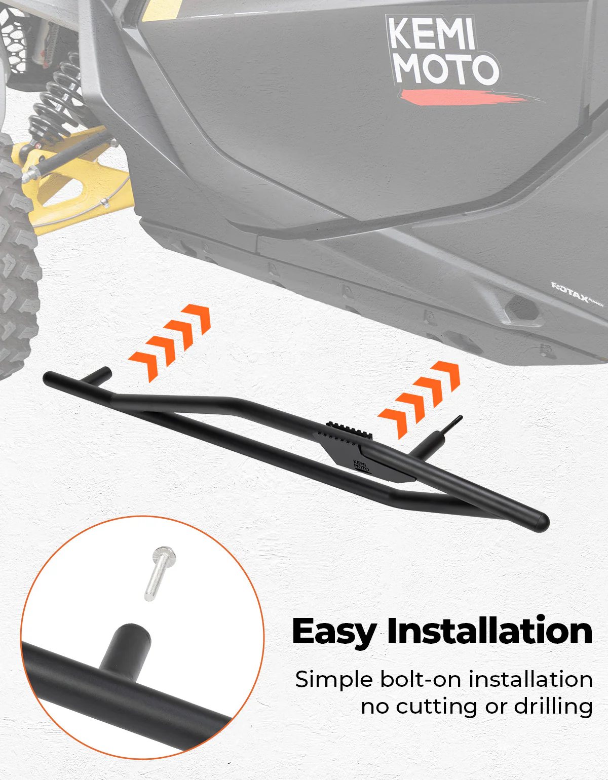 Nerf Bars Rock Sliders for Can-Am Maverick R 2024+ - Image 6
