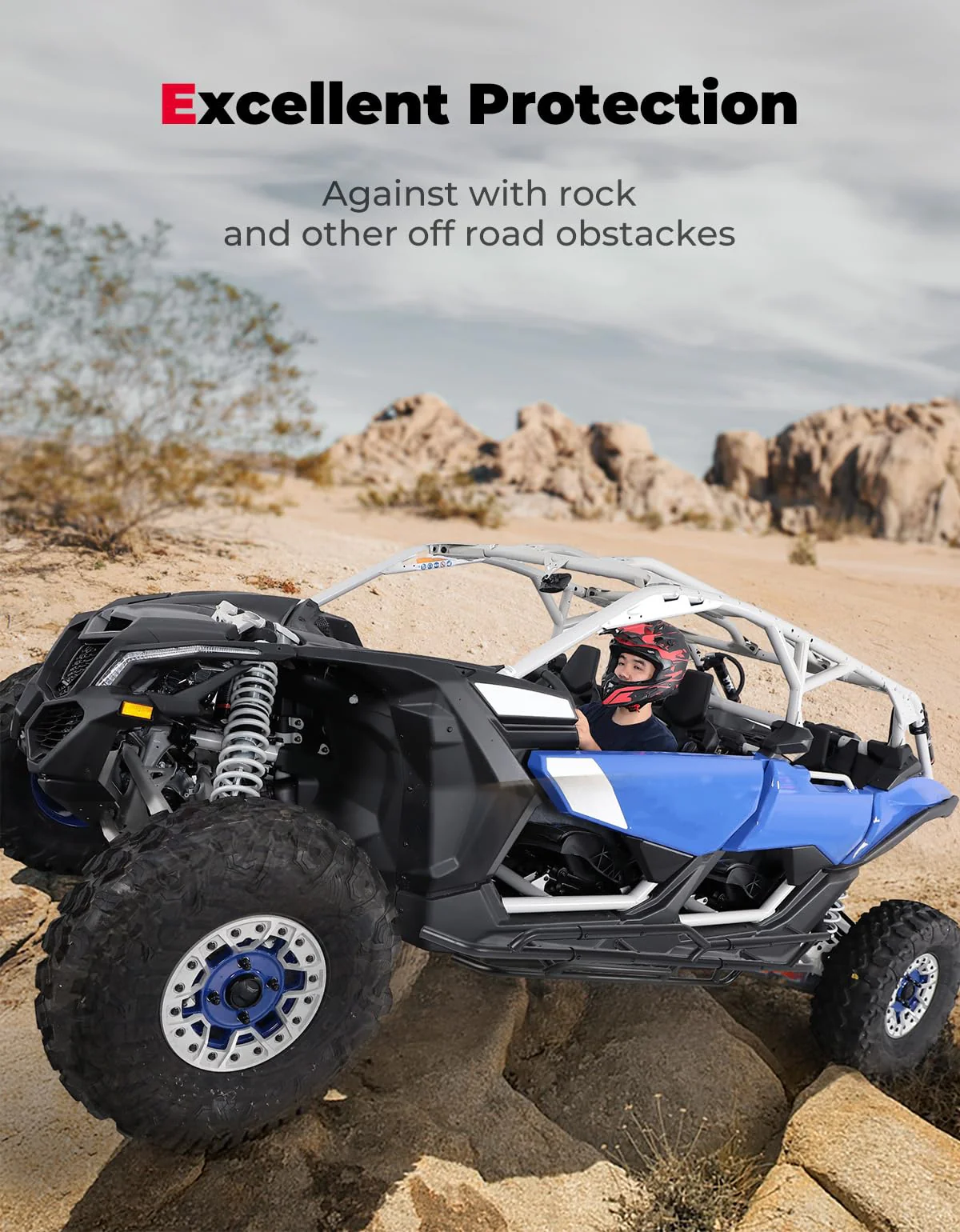 1 Pair Nerf Bars, Rock Sliders for Can-Am Maverick X3 MAX - Image 5