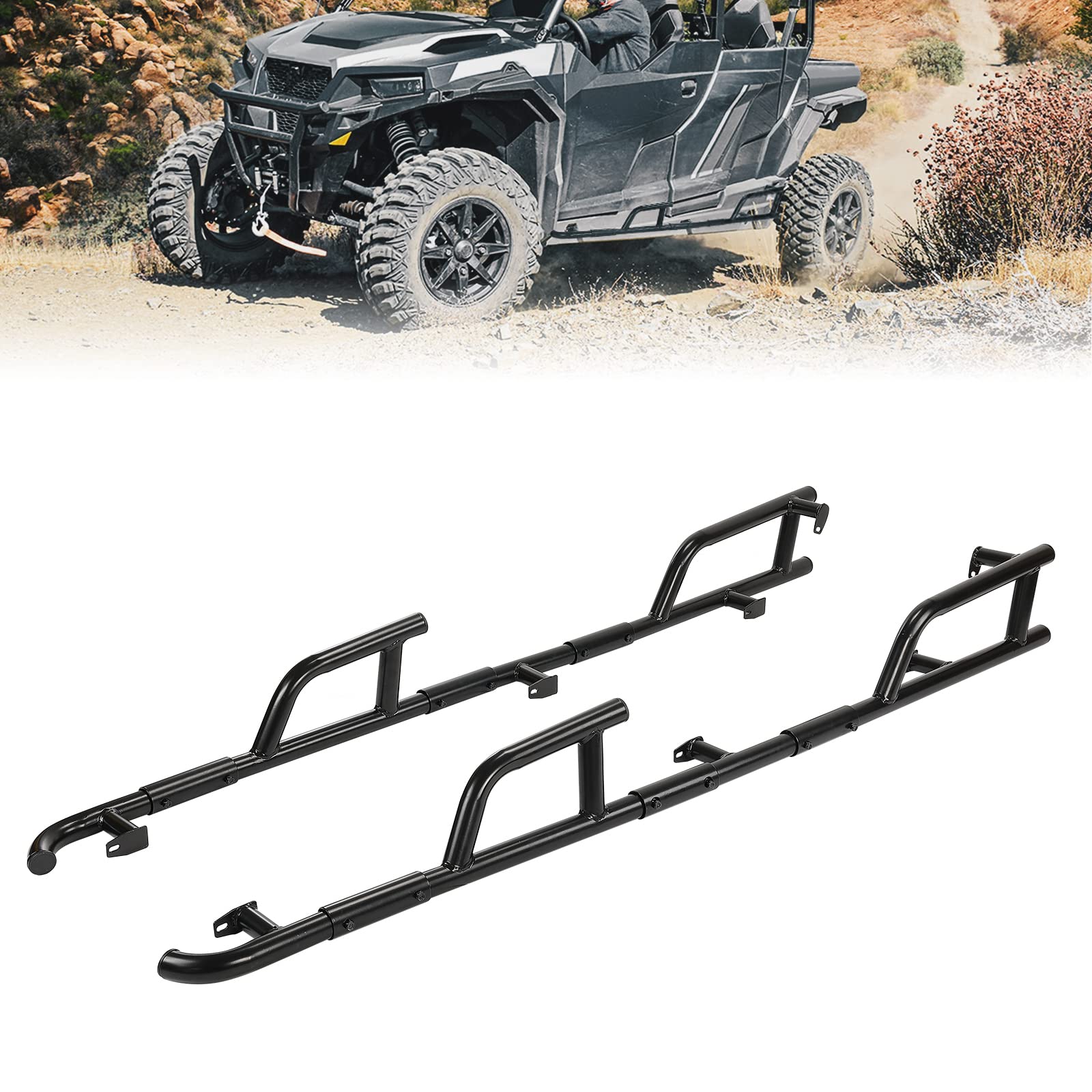 Nerf Bars Rock Sliders for Polaris General XP 4 1000 - Image 8