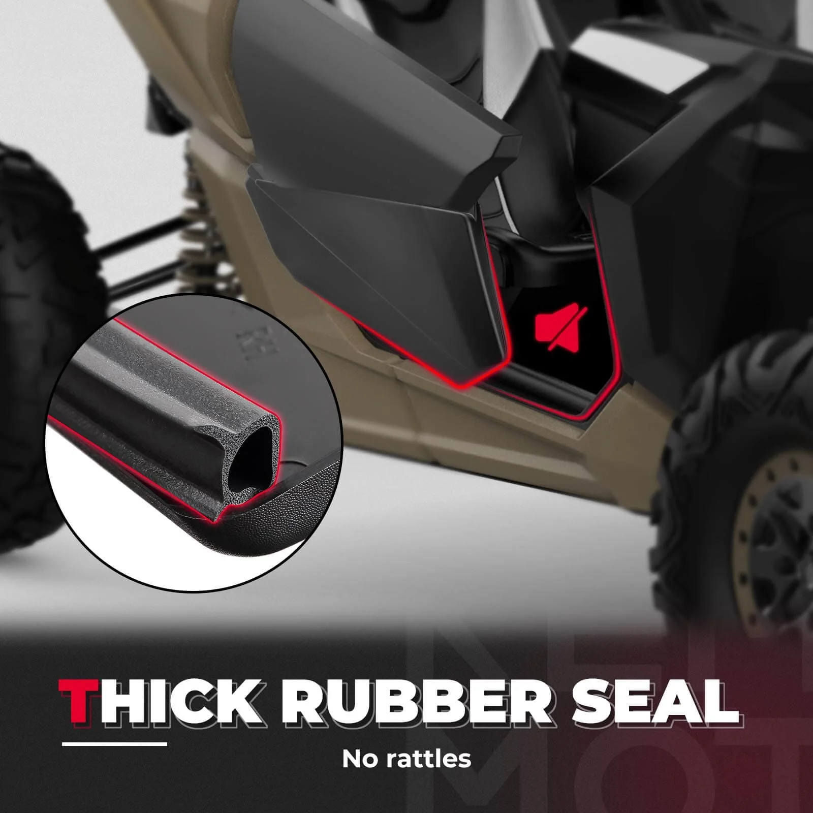 Noise Reduction Kit &  Front Lower Door Inserts For Can-Am Maverick X3 - Image 10