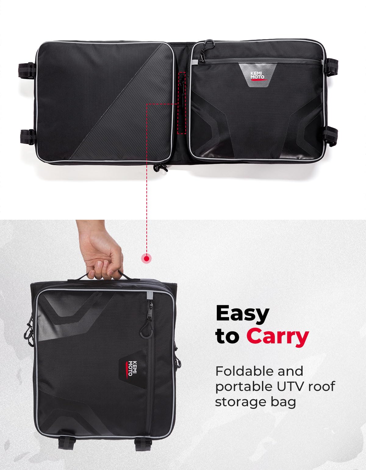 Overhead Storage Bag for Pioneer 1000 3P 6P/Polaris RZR XP 4 1000/Uforce 1000 - Image 2