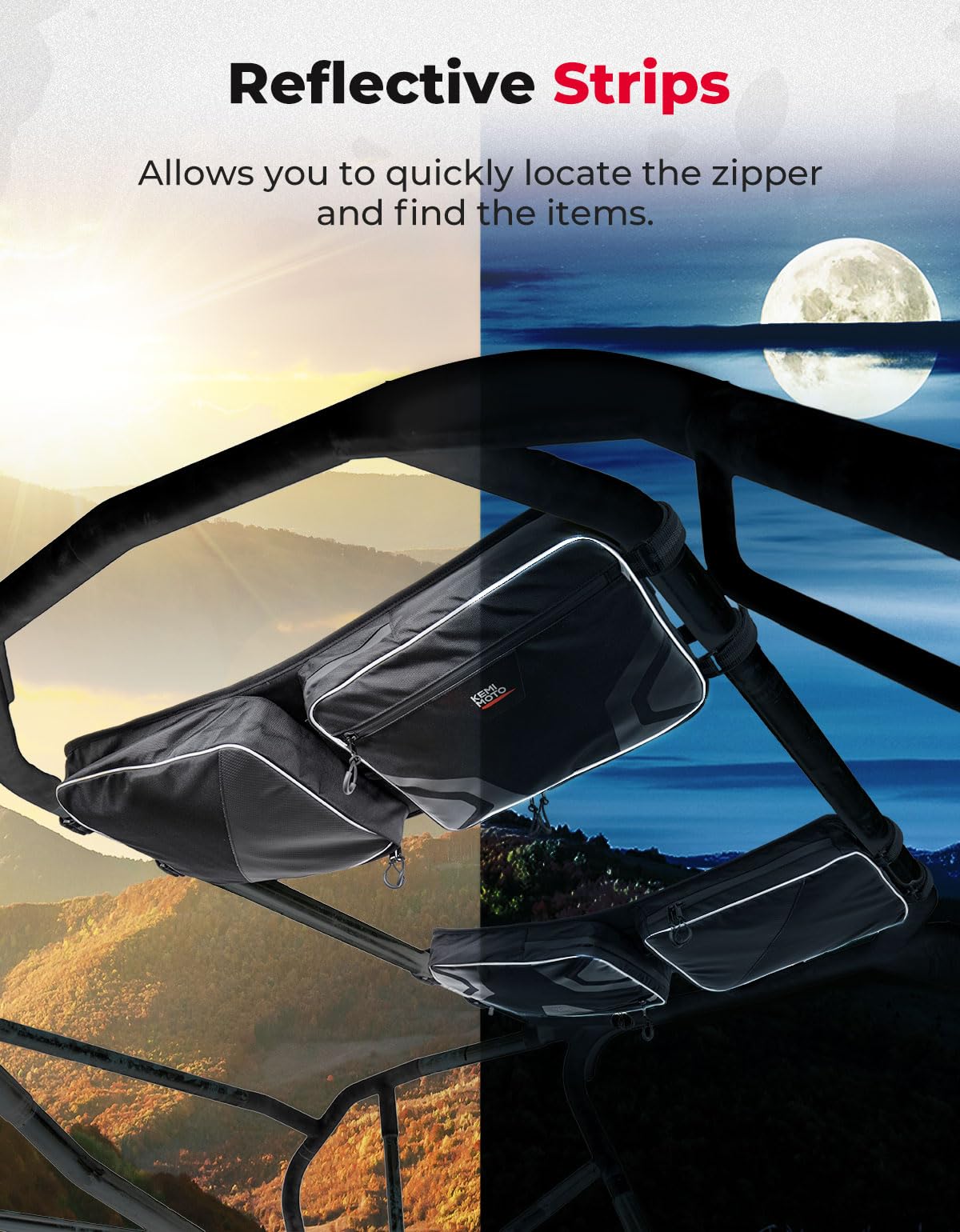Overhead Storage Bag for Pioneer 1000 3P 6P/Polaris RZR XP 4 1000/Uforce 1000 - Image 3