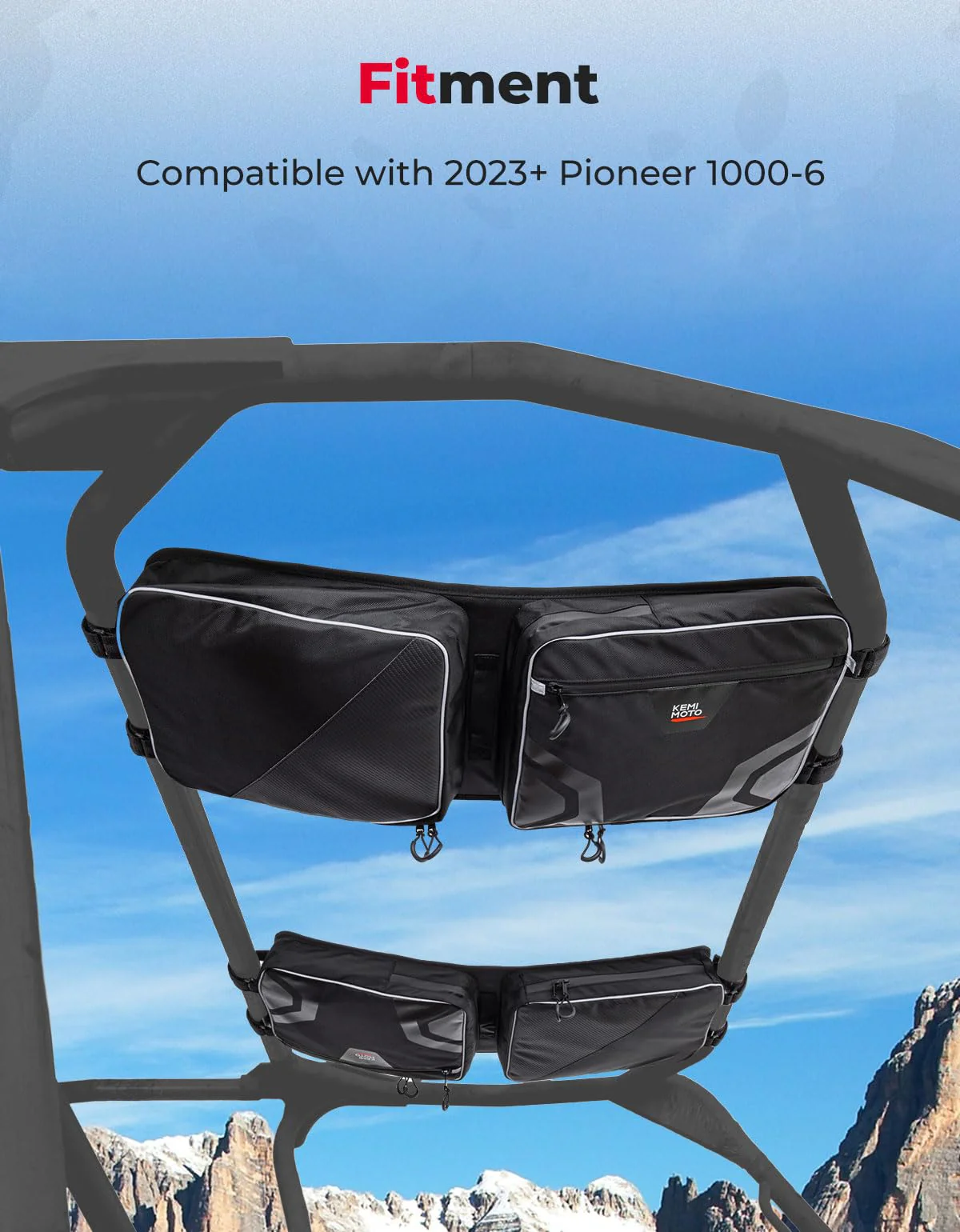 Overhead Storage Bag for Pioneer 1000 3P 6P/Polaris RZR XP 4 1000/Uforce 1000 - Image 7