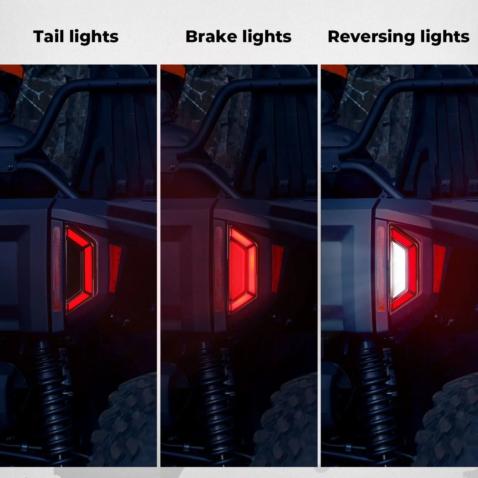 Pair Rear LED Brake Tail Lights Left+Right For Yamaha RMAX2/4 1000 2021-2024 - Image 4