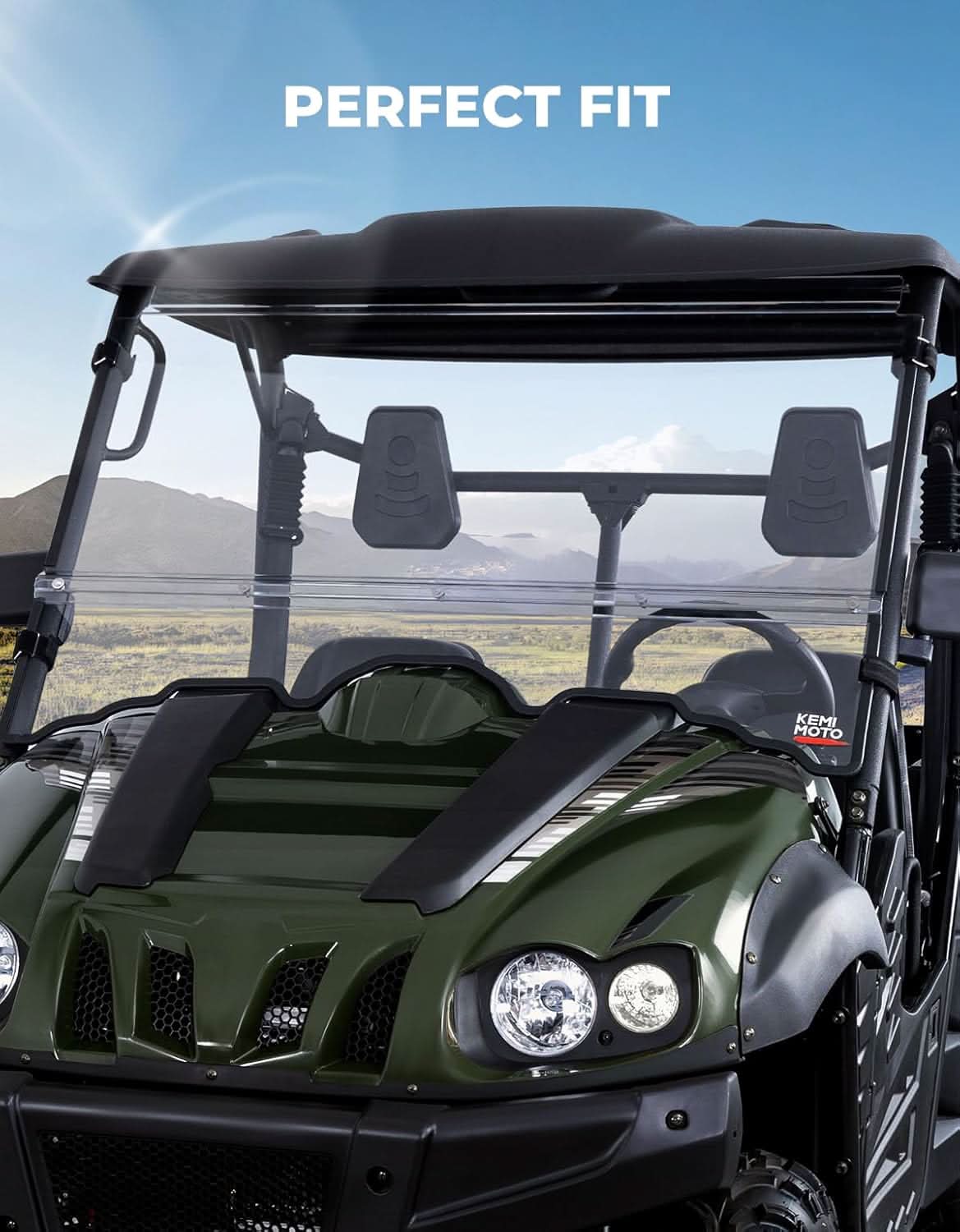 PC Front Windshield for Hisun Axis Coleman Massimo 500/700 - Image 2