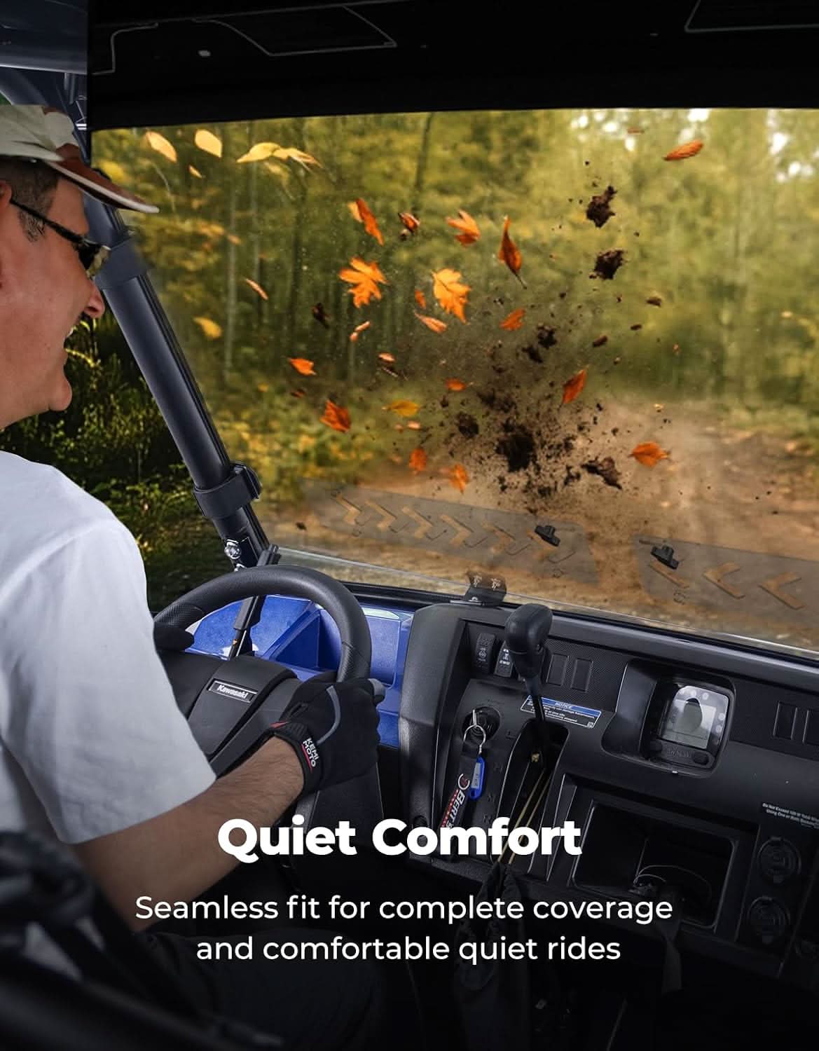 PC Vented Windshield for Kawasaki Mule Pro - Image 7