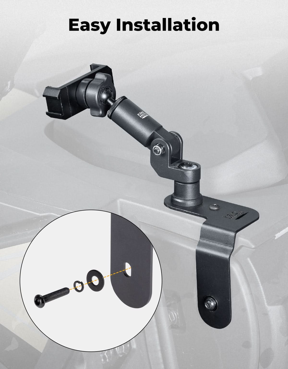 Aluminum Phone Mount for 2023+ CFMOTO ZForce 950 Sport | 800 Trail - Image 5