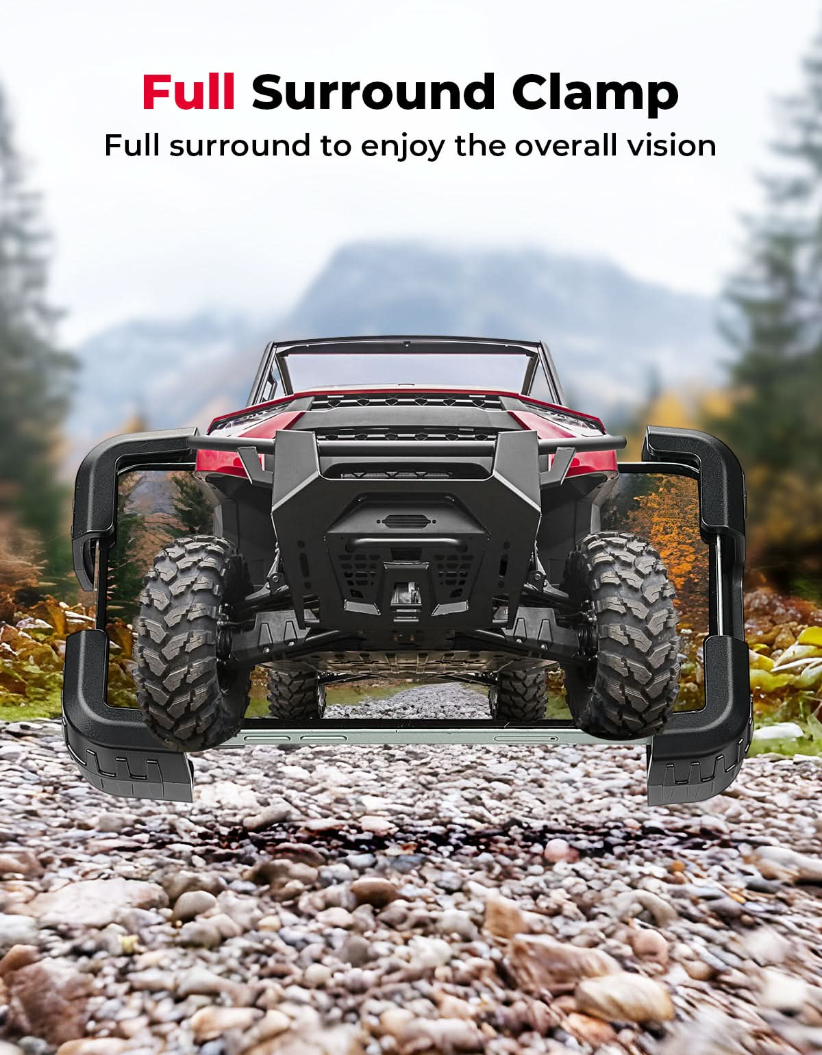 Phone Mount Holder for Polaris Ranger 1000/XP/Crew XP, Fits 4.7" - 7.0" Phones - Image 3
