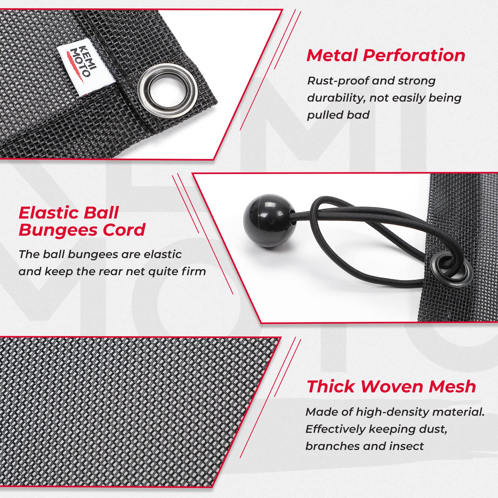 Soft Rear Window Net Fit Pioneer 500 700 1000 - Image 3