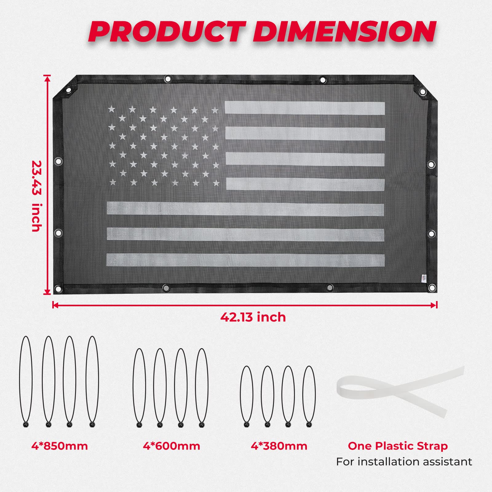 Soft Rear Window Net Fit Pioneer 500 700 1000 - Image 5