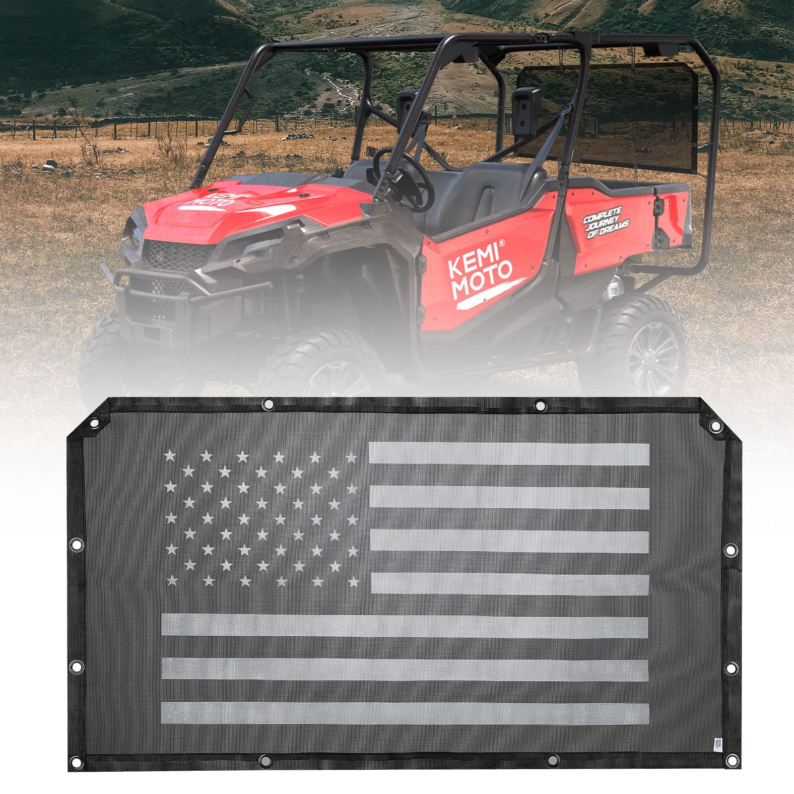 Soft Rear Window Net Fit Pioneer 500 700 1000 - Image 8