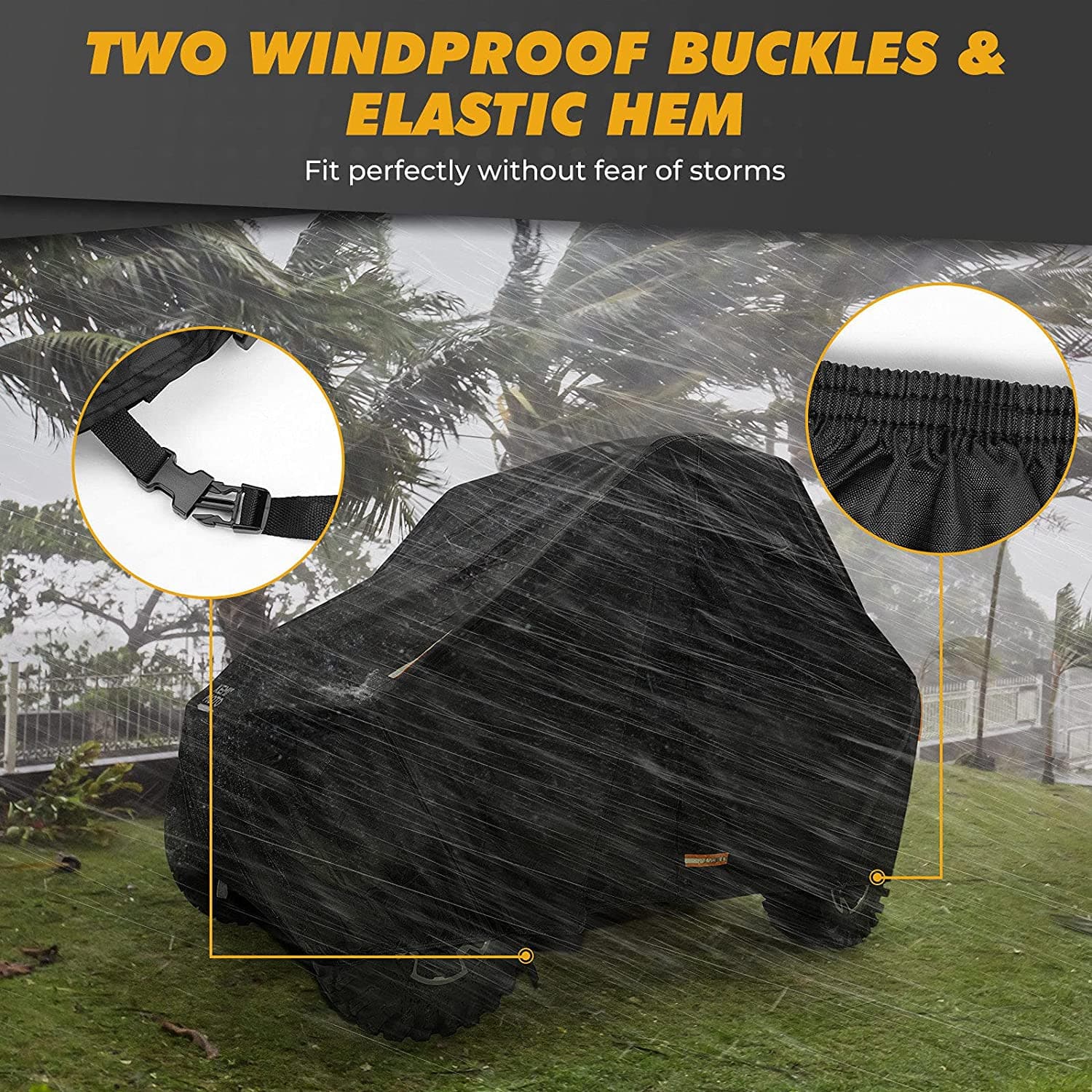 UTV 420D Waterproof Covers 2 Seater for Can-Am, Polaris, Kawasaki - Image 6