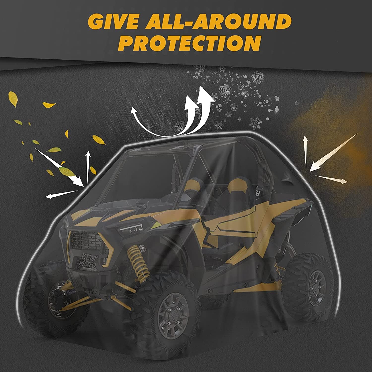 UTV 420D Waterproof Covers 2 Seater for Can-Am, Polaris, Kawasaki - Image 8