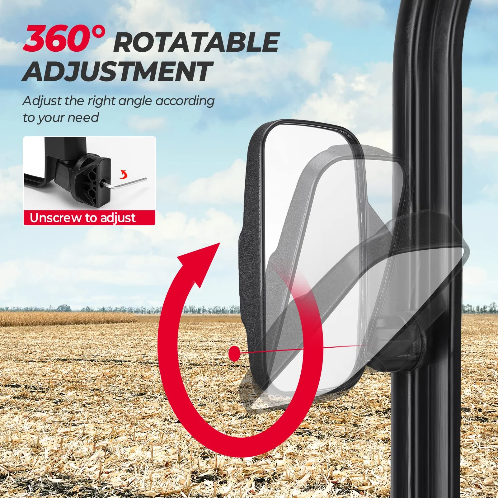UTV Side Mirror for Ranger/General/Defender/UFORCE - Image 4